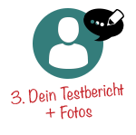 Schritt 3: Testbericht und Fotos hochladen