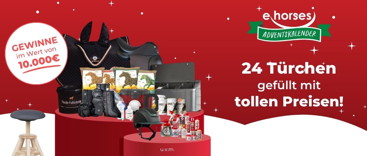 ehorses Adventskalender 2025: Gewinne preise im Wert von rund 10.000€