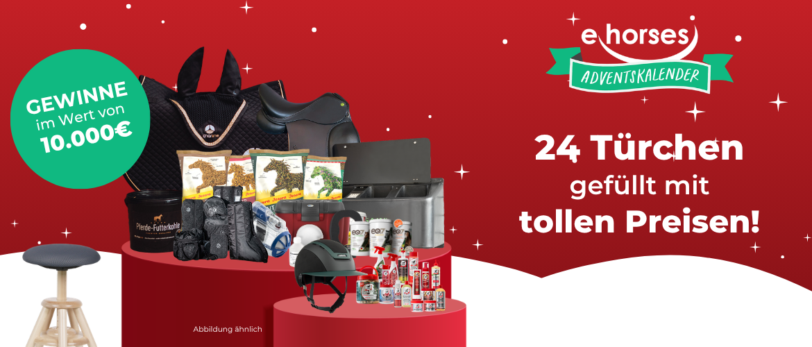VIP werden beim ehorses Adventskalender und doppelte Gewinnchance sichern