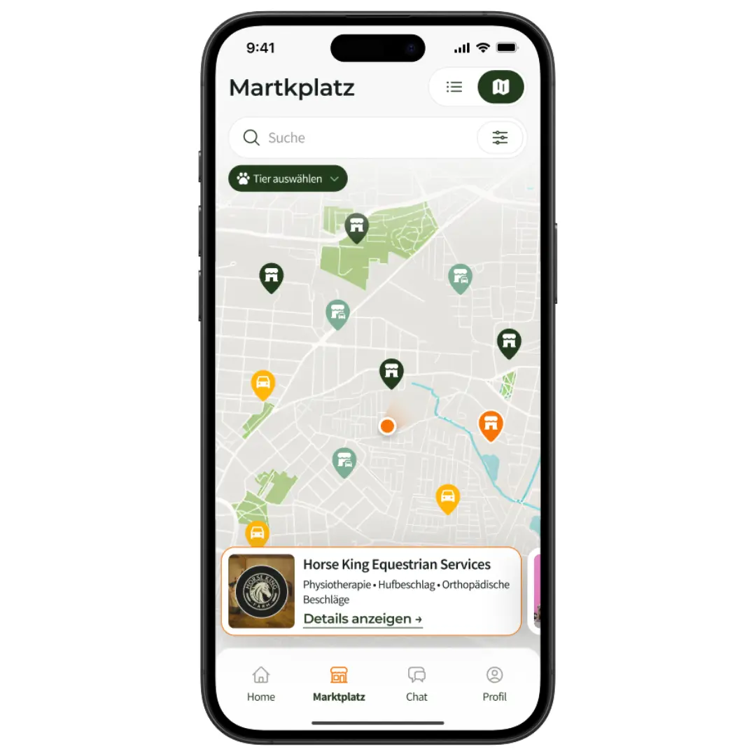 Ansicht App PetPlanner