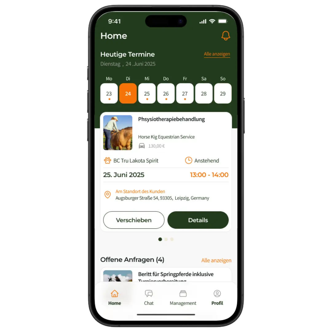 Ansicht App PetPlanner