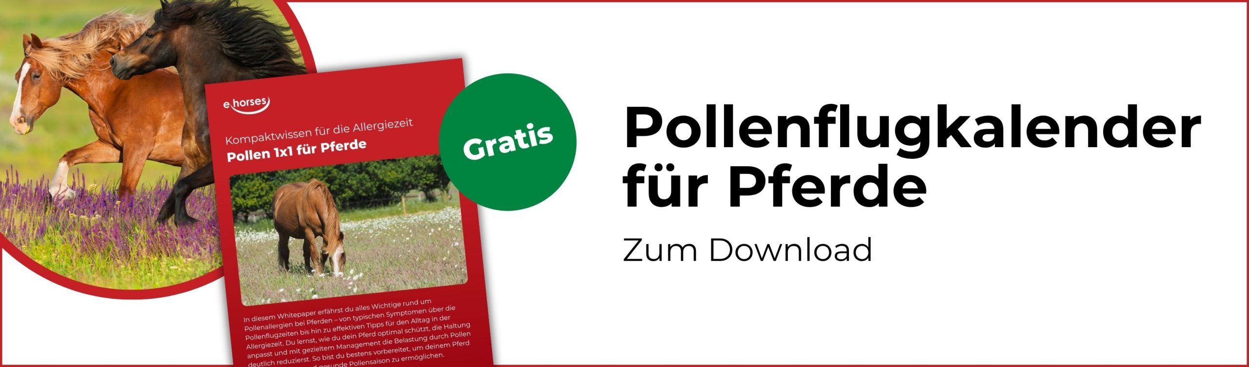 Pollenflugkalender für Pferde