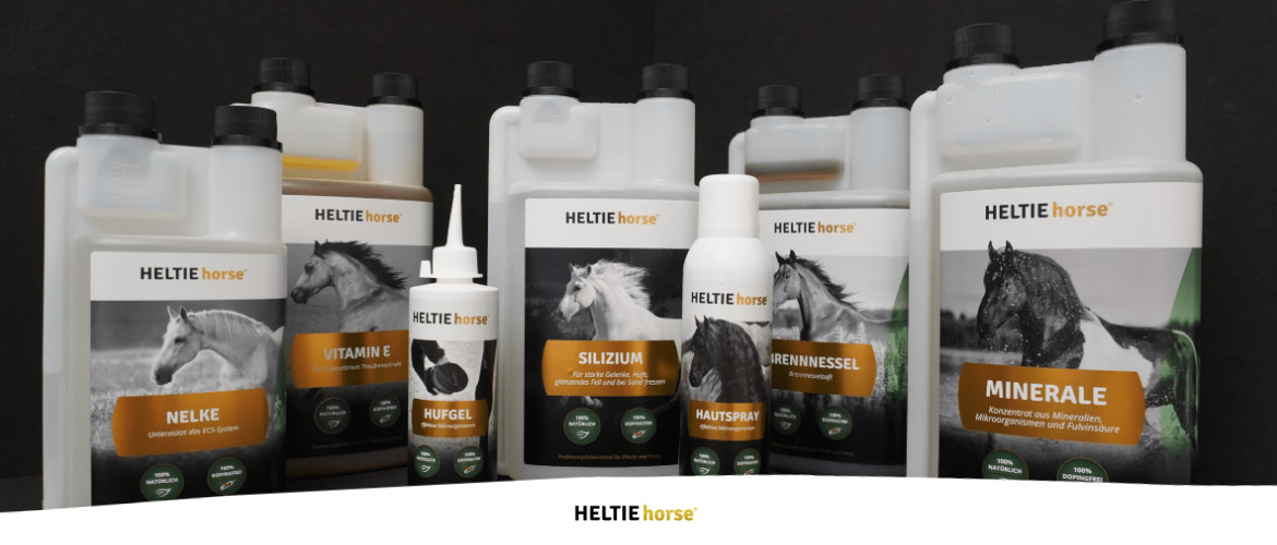 Aktuell im Test: Die Ergänzungsfuttermittel von HELTIE horse