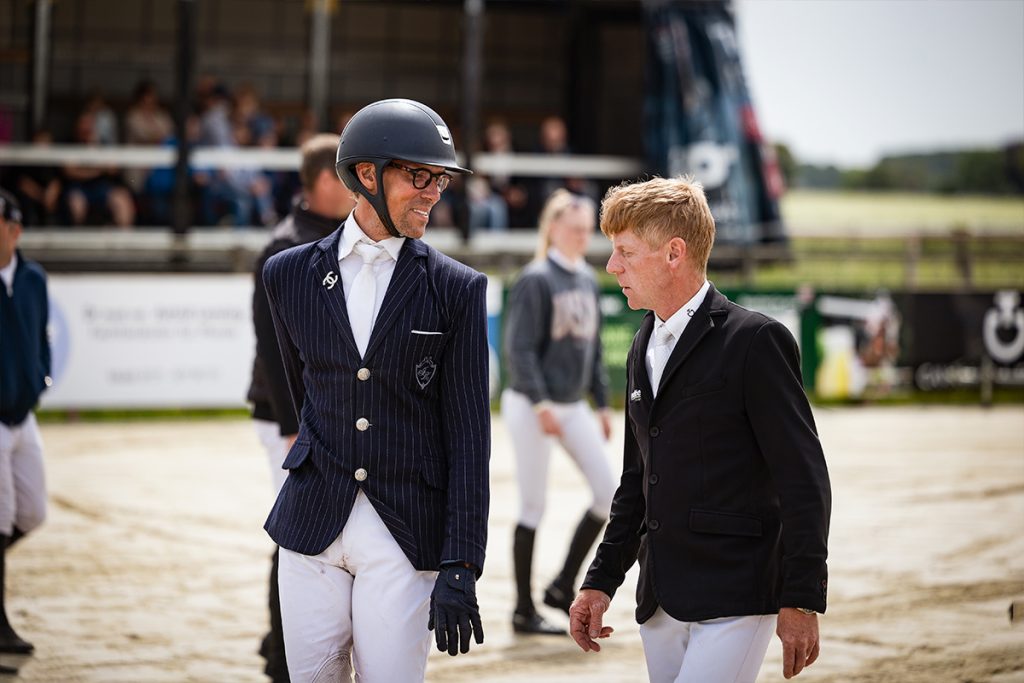 Jens Hilbert mit seinem guten Freund, dem Springreiter Marcus Ehning.
