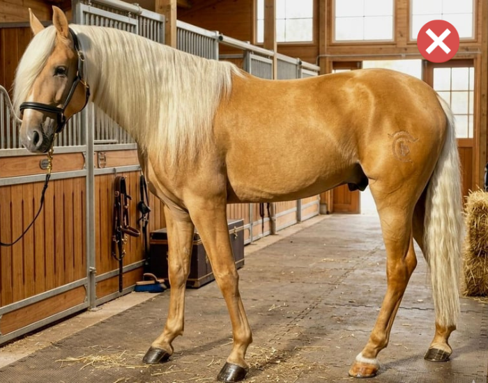 KI generiertes Bild Verkaufspferd auf ehorses