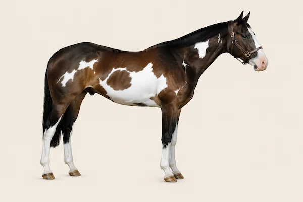 American Paint Horse in der Farbe Dunkelbrauner (Brown)