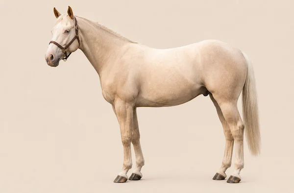 American Paint Horse in der Farbe Cremello (Cremello)