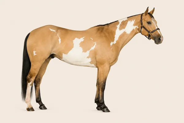 American Paint Horse in der Farbe Falbe (Dun)