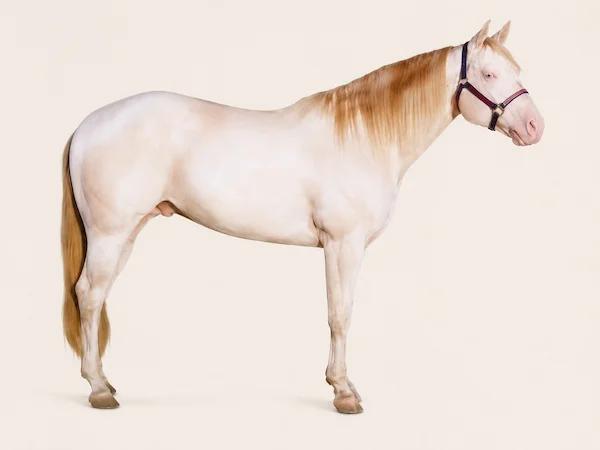 American Paint Horse in der Farbe Perlino (Perlino)