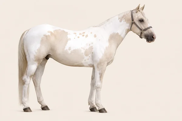 American Paint Horse in der Farbe Smoky Cream (Smoky Cream)