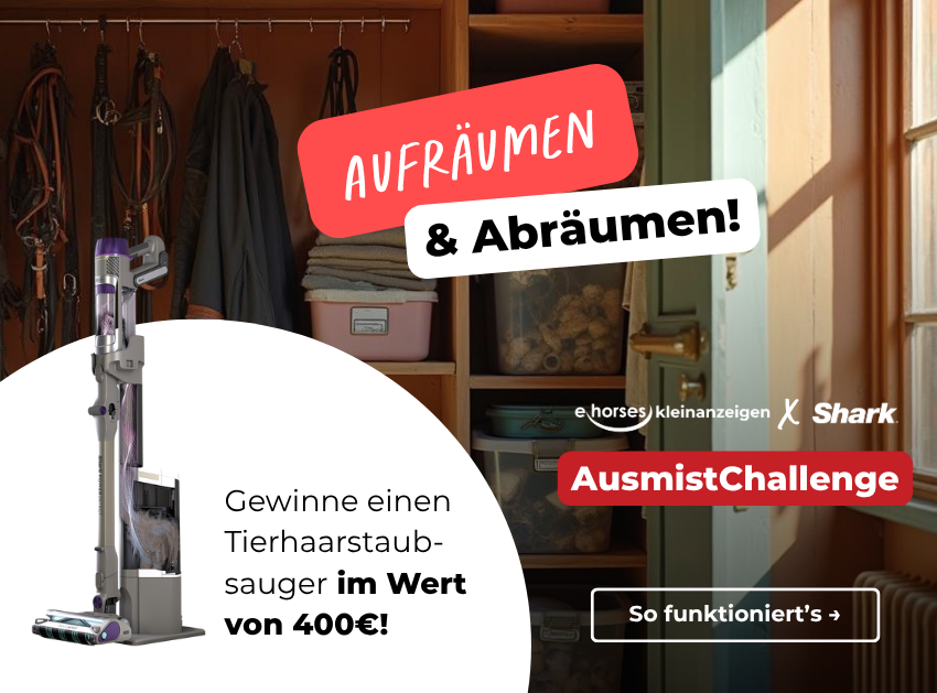 ehorses Kleinanzeigen: Start der AusmistChallenge