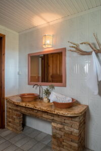 Urlaub mit Pferd: Badezimmer